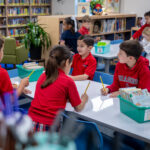Students discuss and rate their favorite books.